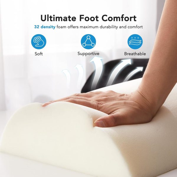 HUANUO Foot Rest for Under Desk at Work, with 2 Optional Covers for Replacing, Double Layer Adjustable Foot Rest for Office, Home, Airplane, Travel - Image 12