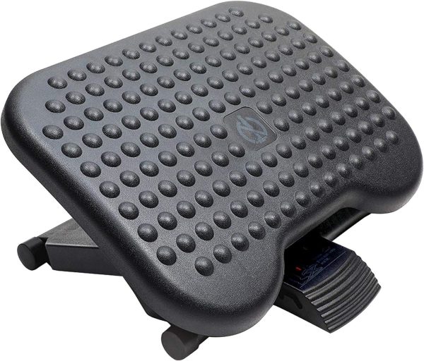 HUANUO Adjustable Desk Footrest, Foot Rest for Under Desk at Work with Massage, Adjustable Foot Stool with 3 Height Position & 30 Degree Tilt Angle Adjustment for Home, Office - Image 8